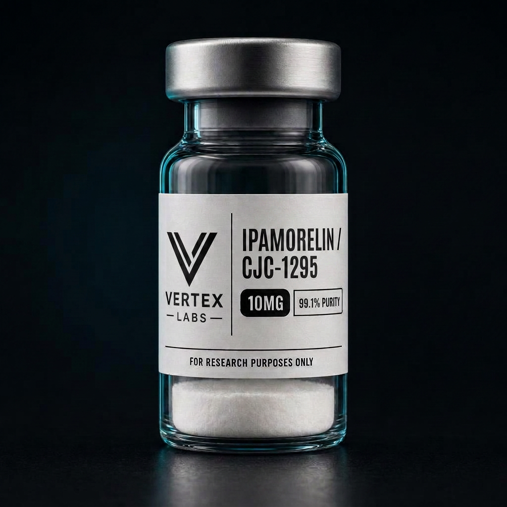 Ipamorelin / CJC-1295 10mg Blend research vial by Vertex Labs